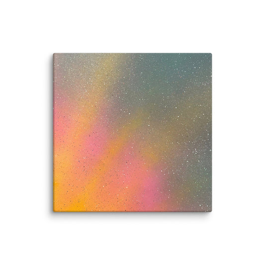 Dawn Quiet – Luminous Horizon Canvas A gentle sunrise field for your sleep space. - Seraphic Mindscape