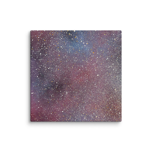 Starlit Quiet – Luminous Dreamfield Canvas A quiet starfield portal for your bedroom or meditation space. - Seraphic Mindscape